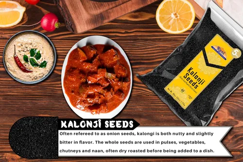 Miniatura 7 de Rani Kalonji (semillas negras, nigella sativa, comino negro) 80 onzas (5 libras) 5.0 lbs a granel ~ Todo natural Apto para gluten Sin OMG