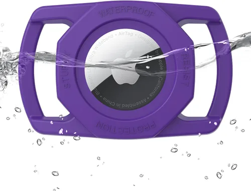 SANKALA Soporte para collar de perro [1 unidad] Funda impermeable para Airtag para collar de perro, TPU y silicona cubierta de cuerpo completo Apple