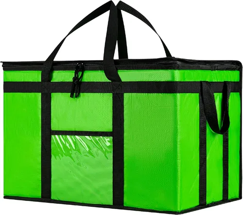 Miniatura 48 de NZ home Bolsa de enfriador XXL PRO aislada y duradera para entrega y compras de comestibles con cremallera superior, para calentar alimentos
