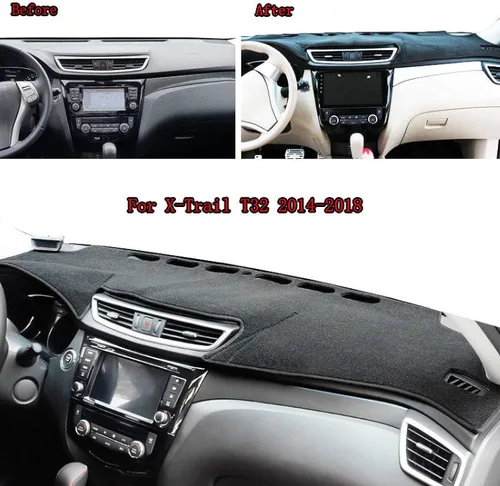 Miniatura 2 de Cubierta de salpicadero para Nissan X-Trail XTrail para Rogue T32 2014-2020 cubierta de tablero protector solar alfombra antirreflejos