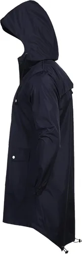 Miniatura 4 de COOFANDY Chaqueta impermeable para hombre, con capucha, ligera, resistente al viento, para exteriores, larga