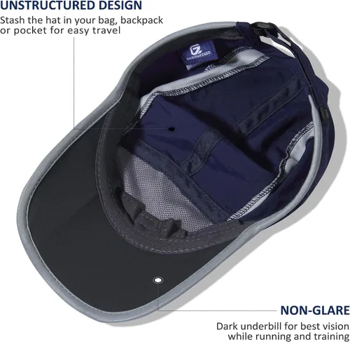 Miniatura 4 de GADIEMKENSD Sombrero reflectante plegable para exteriores, diseño sin estructura, protección solar UPF 50+, sombreros deportivos para mujeres
