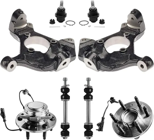 Miniatura 62 de Detroit Axle - Nudos de dirección delanteros de 2.5L de 2 piezas para Toyota 12-17 Camry, 2 nudos de dirección y conjunto de rodamiento de rueda