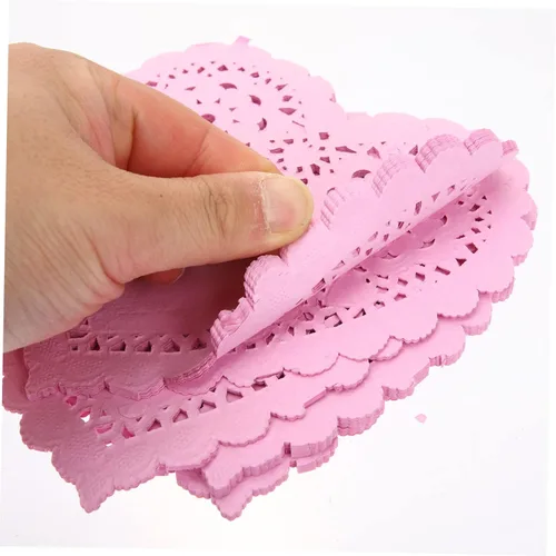 Miniatura 5 de UPKOCH 100 manteles individuales para pasteles, tapetes, tapetes, platos, tapetes, postre, accesorios de cocina, tapetes para hornear, redondos