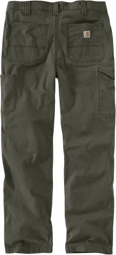 Miniatura 3 de Carhartt - Pantalón de trabajo para hombre con tecnología Rugged Flex, con frente doble, pantalón de lona y de ajuste holgado