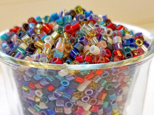 Miniatura 3 de 0.71 oz Delica Seed Beads 8/0, Miyuki Japanese Beads, Mix 1 Cuentas Delica 8/0