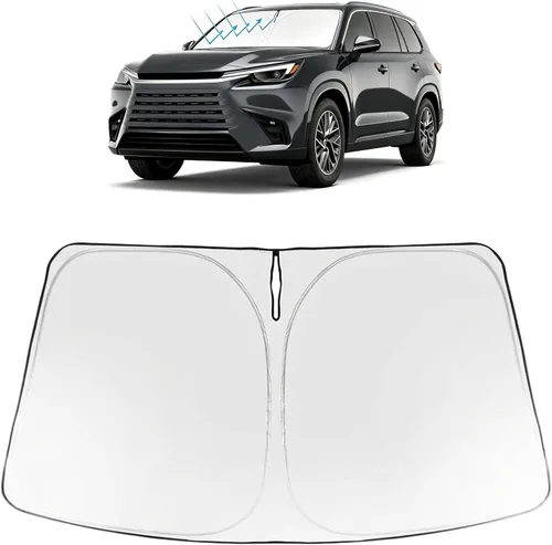 Miniatura 303 de Proadsy Parasol para parabrisas actualizado 2025, ajuste personalizado Dodge RAM 1500 2Dr 2019-2024 2025, 4 capas, plegable, protector de parasol