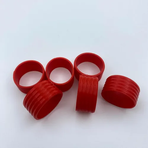 Miniatura 5 de 15 colores disponibles Buena elasticidad 8-45 piezas de raqueta de tenis/paletas de pickleball/squash anillo de silicona raqueta agarre bandas 8