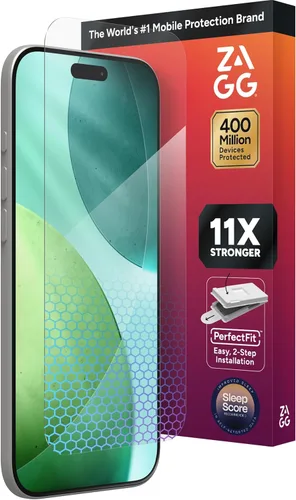 Miniatura 20 de ZAGG XTR5 - Protector de pantalla para iPhone 17 Pro Max, vidrio, protección contra la luz azul, 11 veces más fuerte, tecnología Eyesafe CPF60
