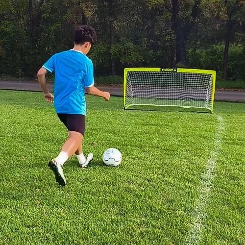 Miniatura 6 de LOMGWAYS Soccer Goal – Foldable Frame Net for Kids + Youth – Indoor + Outdoor Soccer Goal with Carry Bag – Easy Set up – Multiple Sizes for Practice