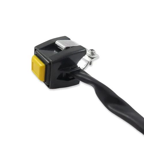 Miniatura 5 de XH1700C-007 Universal Amarillo 7/8 Pulgadas Manillar Arrancador/Kill Cut Off Stop Interruptor Botón Compatible con Motocicletas ATV Scooters Motos
