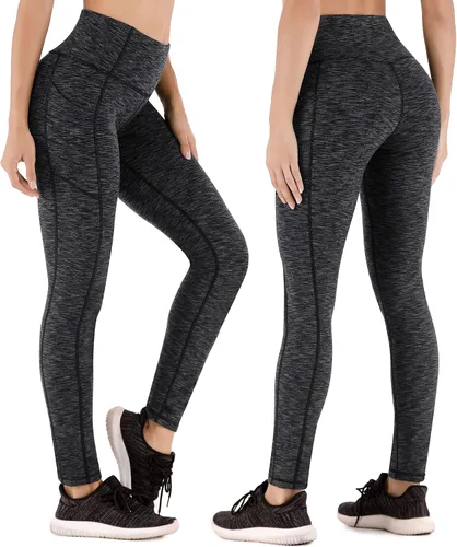 Miniatura 3 de Heathyoga Leggings de invierno con forro polar para mujer, leggings térmicos con bolsillos para mujer.