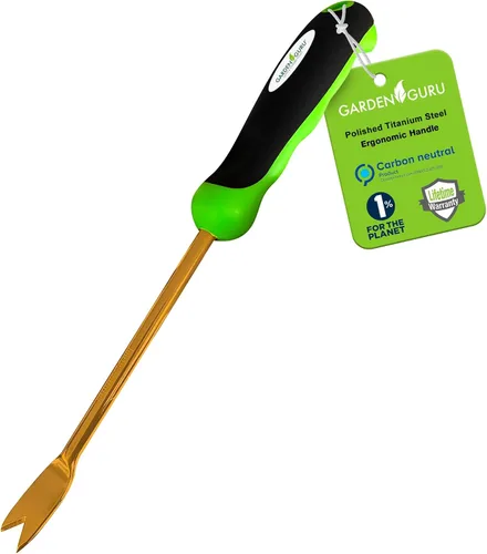 Miniatura 10 de Garden Guru Extractor de grietas de patio, herramienta para eliminar diente de león y raíces - arrancador de malas hierbas de acero inoxidable