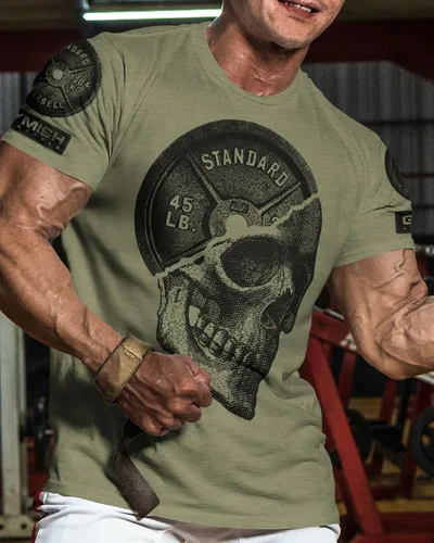Miniatura 2 de Gymish Lifestyle Camiseta divertida de entrenamiento para hombre, gimnasio de peso muerto, camiseta motivacional para levantamiento de pesas