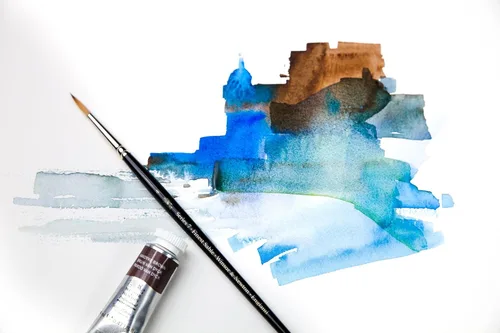 Miniatura 6 de Winsor & Newton Bloque de papel de acuarela profesional, 9" x 12", prensado en frío