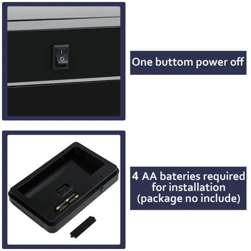 Miniatura 5 de Basurero automático de 13 galones para cocina, 50 litros, sin contacto, con sensor de movimiento de alta capacidad, para cocina, sala de estar, Negro