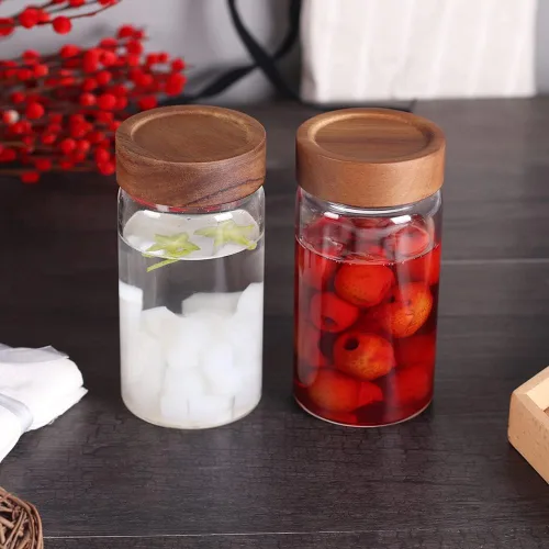 Miniatura 6 de SAIOOL Con tapa de rosca (2 unidades) tarros de cocina, 2 recipientes de almacenamiento de alimentos de 19.6 fl oz*2 botes de almacenamiento