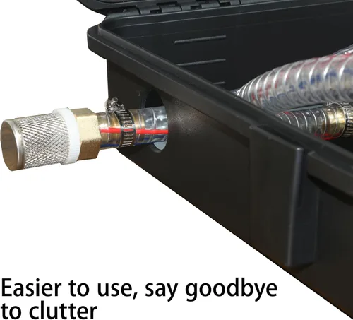 Miniatura 3 de Bomba de transferencia de combustible de 12 V 75 W, transfiere hasta 120 galones de gasolina o diésel por hora, con tubo de combustible de alta