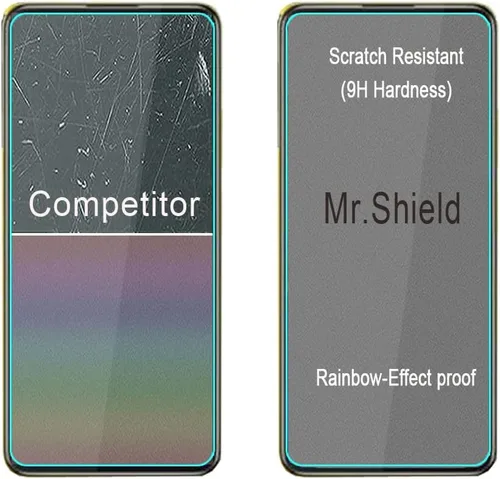 Miniatura 6 de Mr.Shield [Paquete de 3] Diseñado para Xiaomi Poco M4 Pro 5G [vidrio templado] [Vidrio japonés con dureza 9H] Protector de pantalla con reemplazo