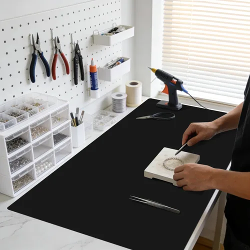 Tapete de silicona extra grande para encimera de cocina, 36 x 24 pulgadas, tapete de silicona para mesa de resina, tapete resistente al calor,