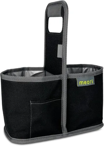 meori Portabebidas reutilizable para 2 tazas, portador de tazas para llevar, plegable, portador de café con asa para vino, cócteles, organizador