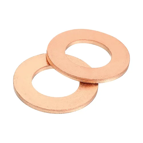 Miniatura 32 de uxcell Arandela Plana M6, 50 Piezas Arandelas de Anillo Plano de Cobre de 12mm de Diámetro Exterior Junta de Sellado de Metal para Tornillos, Pernos