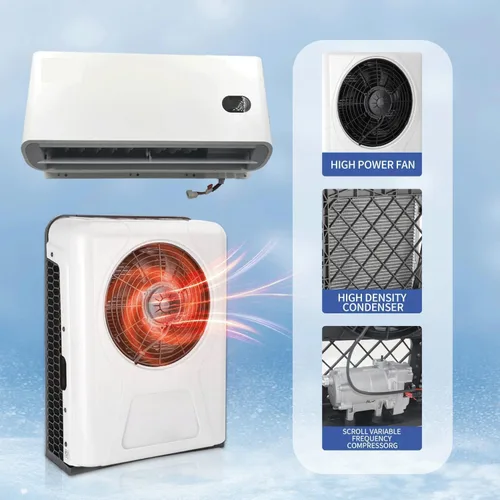 Miniatura 4 de RVpligo DC 12V Rv Split Aire acondicionado – Aire acondicionado eléctrico RV Camper Unidad A/C 12000 BTU Alta eficacia Solo refrigeración