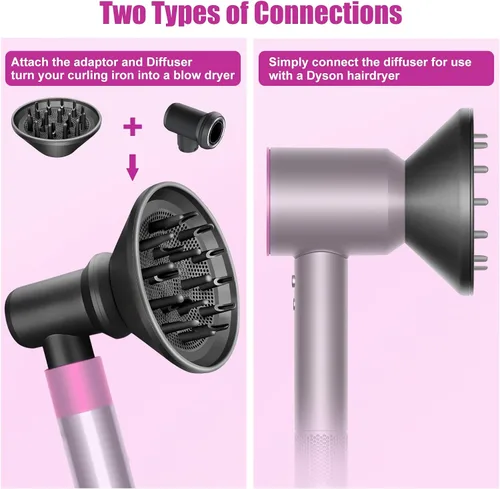 Miniatura 5 de Juego de accesorios de difusor y adaptador para Dyson Airwrap, para Airwrap Styler en una combinación de secador de pelo