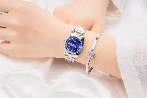 Miniatura 5 de carlien Relojes de lujo para mujer, calendario impermeable luminoso, reloj de pulsera de cuarzo para mujer