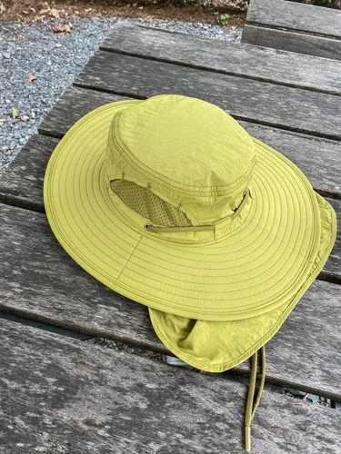 Miniatura 7 de Jemez Wide Brim Boonie Hat with Neck Flap UPF 50+ Sun Protection Breathable Safari Bucket Hat for Fishing Hiking
