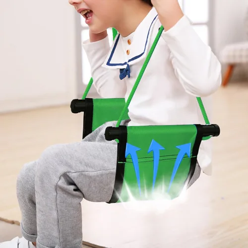 Miniatura 6 de Asiento de columpio para niños con gancho a presión, cuerdas ajustables, para parque infantil, patio trasero interior/exterior, árboles, juego