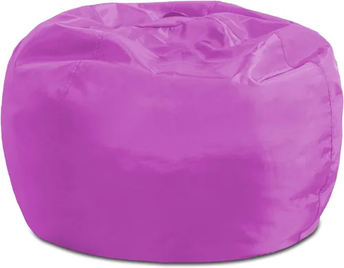 Miniatura 200 de Posh Beanbags - Sillón puff grande, 38 pulgadas, color azul rey sólido Nylon suave - Azul real