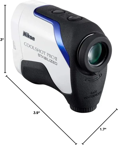 Miniatura 7 de Nikon COOLSHOT PROII Telémetro de golf estabilizado Telémetro láser impermeable y estabilizado con pendiente, pantalla OLED Modelo oficial Nikon