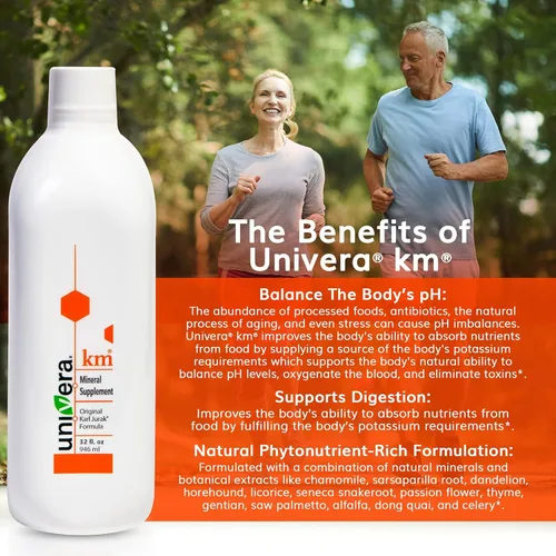 Miniatura 5 de Univera Suplemento mineral KM Fórmula original de Karl Jurak Rico en potasio y vitaminas Estabiliza el equilibrio del pH Apoya la digestión