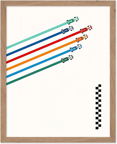 Miniatura 31 de Poster Master Póster de carreras de autos 2023, impresión de autos de carreras, arte de carreras de autos deportivos, regalo para hombres, mujeres