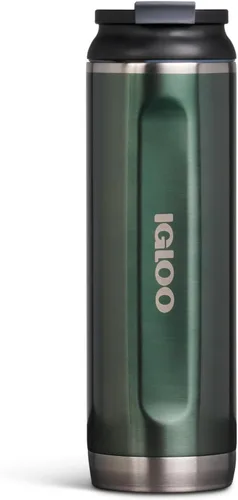 Igloo Flip 'n' Sip Tumbler | Stainless Steel Water Bottle Abeto de 20 onzas