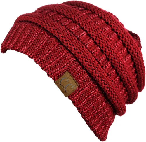 Miniatura 665 de C.C Trendy Warm Chunky Soft Stretch Cable Knit Beanie