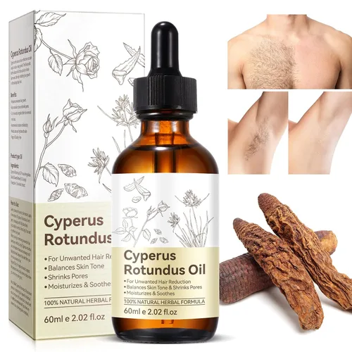 Miniatura 2 de Cyperus Rotundus Oil - Crema depilatoria sin dolor para mujeres, reduce el crecimiento del vello corporal, crema de depilación íntima/privada