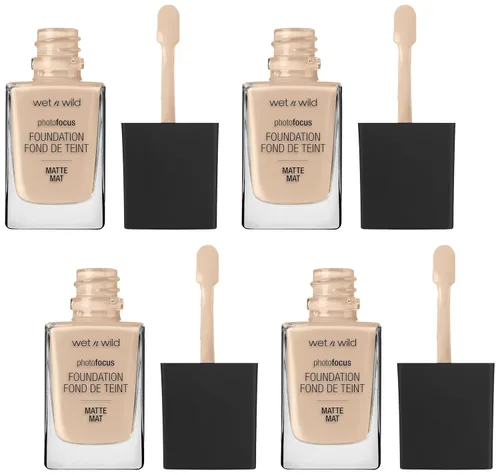 Miniatura 23 de wet n wild - Base líquida Photo Focus con acabado mate Buff Bisque, vegana y libre de crueldad animal