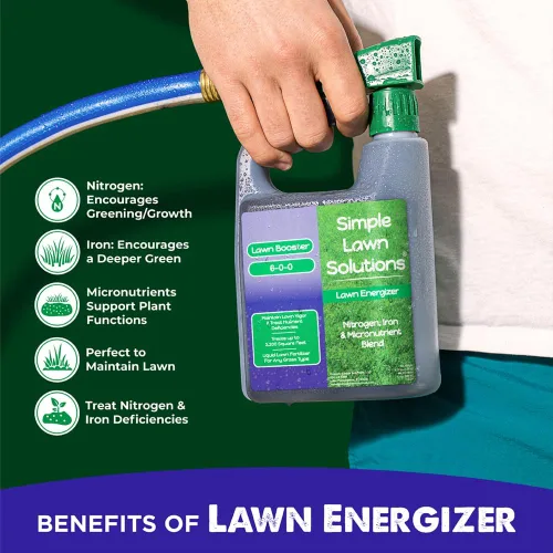 Miniatura 7 de Fertilizante para césped de grado comercial - reforzador de micronutrientes de césped con nitrógeno - fertilizante concentrado en spray de césped