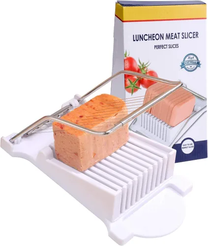 Rebanador, Rebanador de Fiambres, Huevos Cocidos, Fruta, Queso Blando, Mantequilla, Rebanadores Cortadores, Alambres de Acero Inoxidable, Corta 10