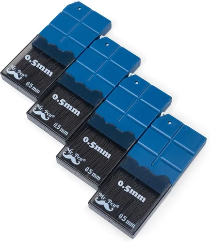 Miniatura 12 de Mr. Pen - Recambios de plomo de 0.020 in para lápices mecánicos, 600 piezas (150 por tubo) Negro, plomo de grafito 2B, repuestos de lápiz mecánico