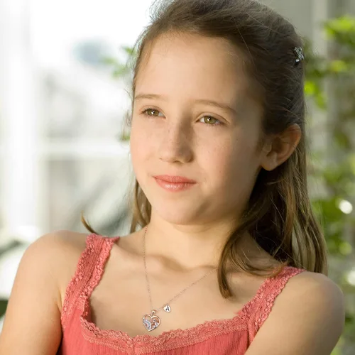 Miniatura 2 de IEFRICH Regalos de unicornios para niñas, collares chapados en oro rosa, collares de unicornio con corazón para mujeres y niñas, collares