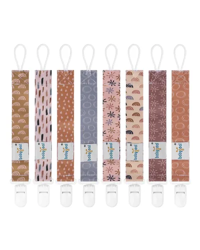 Miniatura 12 de Babygoal Clips neutros para chupete, paquete de 4 unidades con asa para chupetes y baberos, se adapta a la mayoría de chupones y baberos 4PS07-B