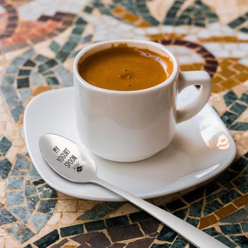 Miniatura 3 de My Yogurt Spoon - Cuchara grabada de acero inoxidable para mujeres, hombres, mamá, papá, abuela, abuelo, hermana, amigos