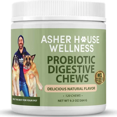 Suplemento masticable digestivo probiótico para perros