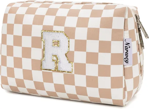 Miniatura 169 de Narwey Bolsa de maquillaje con inicial, regalos de graduación para adolescentes, niñas, niños y adolescentes, cosas de moda de 6 a 18 años, bolsa