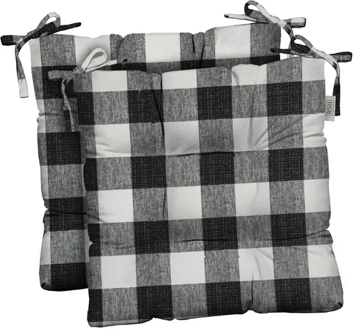Miniatura 37 de RSH DECOR Juego de 2 cojines de asiento para silla de comedor para interiores y exteriores, 16 x 16 x 2 pulgadas, color a elegir