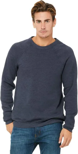 Miniatura 37 de Bella Canvas Sudadera de forro polar de esponja con cuello redondo (3901), Gris oscuro (Dark Grey Marble Fleck), M