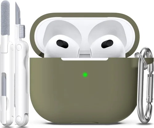 Miniatura 76 de Funda para AirPods con llavero, protección completa, de silicona, accesorios para AirPods, funda para hombres, mujeres y adolescentes, con estuche